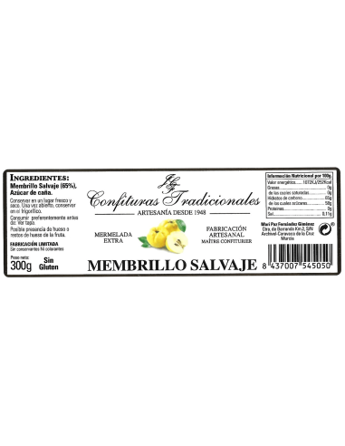 Wild Quince Extra Jam by Confituras Traditionales