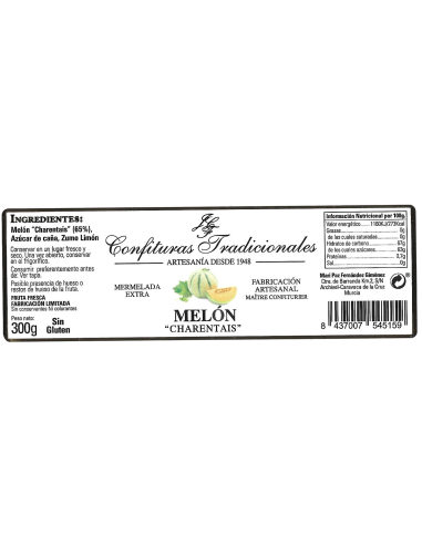 Sweet Melon "Charentais" Jam by Confituras Traditionales