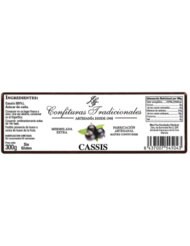 Blackcurrant extra jam