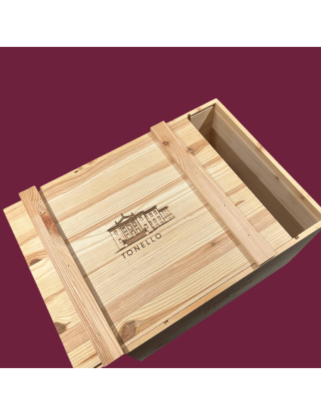 Wooden box to the Tonello Magnum wine (1,5 Lt)
