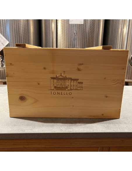 Wooden box to the Tonello Magnum wine (1,5 Lt)